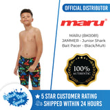 MARU (BK0081) SWIMMING JAMMER - Junior Shark Bait Pacer - Black/Multi