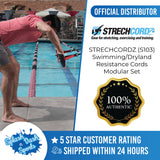 STRECHCORDZ (S103) Swimming/Dryland Resistance Cords Modular Set