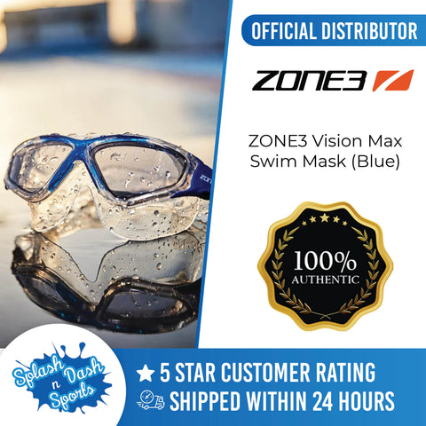 ZONE3 Vision Max Swim Mask (Blue)