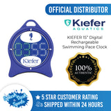 KIEFER 15" Digital Rechargeable Swimming Pace Clock (Red)