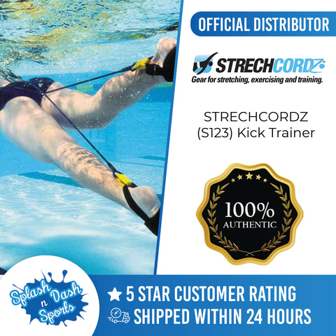 STRECHCORDZ (S123) Swimming Resistance Cords Kick Trainer