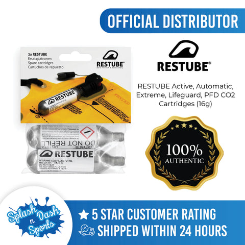 RESTUBE Active, Automatic, Extreme, Lifeguard, PFD CO2 Cartridges (16g)