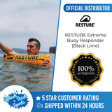 RESTUBE Extreme Swimming Buoy Responder (Black Lime)