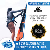 RESTUBE Extreme Swimming Buoy Responder (Black Lime)