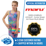 MARU (GK8545) SWIMMING LEGSUIT - Junior Street Art Pacer Multi (Blue)