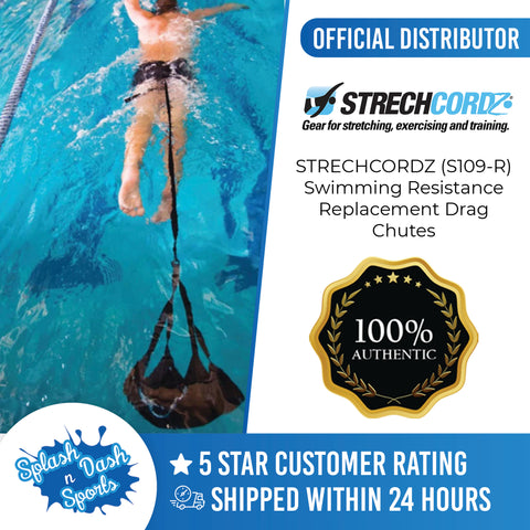 STRECHCORDZ (S109-R) Swimming Resistance Replacement Drag Chutes