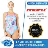 MARU (FS9503) SWIMMING SWIMSUIT Wild Thing Ecotech Sparkle Ace Back