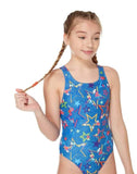 MARU (GK9040) SWIMMING SWIMSUIT - Ditsy Stars Pacer Auto-Back Blue