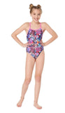 MARU (GK9049) SWIMMING LEGSUIT - Multi Savannah Pacer Fly Back