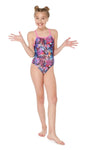 MARU (GK9049) SWIMMING LEGSUIT - Multi Savannah Pacer Fly Back