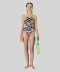 MARU (GK9546) SWIMMING SWIMSUIT Nova Ecotech Sparkle Arrow Back