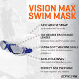 ZONE3 Vision Max Swim Mask (Blue)